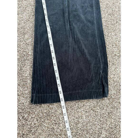 Nike Sportswear Velour Wide-Leg Pants Sweatpants Pull on Ribbed Black Women’s S - Picture 8 of 13